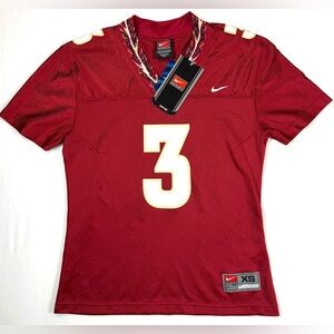 NWT VINTAGE NIKE WOMENS Florida State Seminoles‎ Jersey XS Feather Neck 2003 NEW